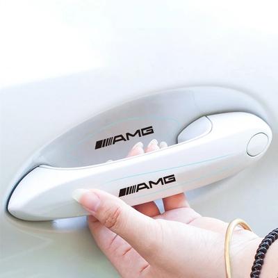 2025 Hot New 8pcs Auto Door Wrist Transparent Protector Side Handle Decal for Mercedes Benz B/C/E/S Class A Class C200L GLC GLK