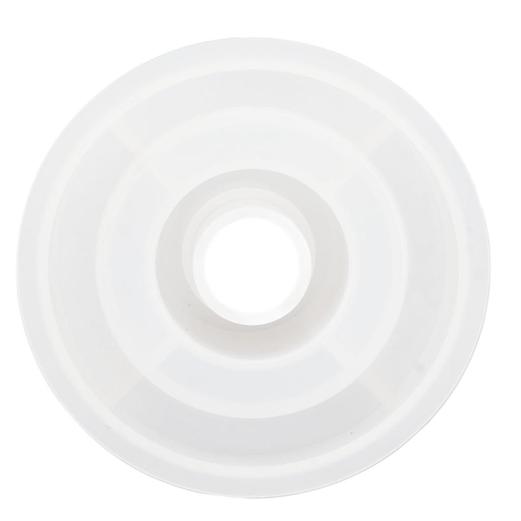 Candle Holder Mold DIY Round Shape Soft Washable Medium Silicone Candle Base Mold White