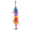 Parrot Wooden Rattan Ball Hanging Chew Strands Toy Molar Teeth Cleaning Toy With Bell Bird Supplies