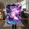 Pokémon Charakter Print Flaneldecke, Hohe Qualität, Bequem für Alle Jahreszeiten, Heimdekoration, Wärme und Komfort, Perfekt für Weihnachtsgeschenke