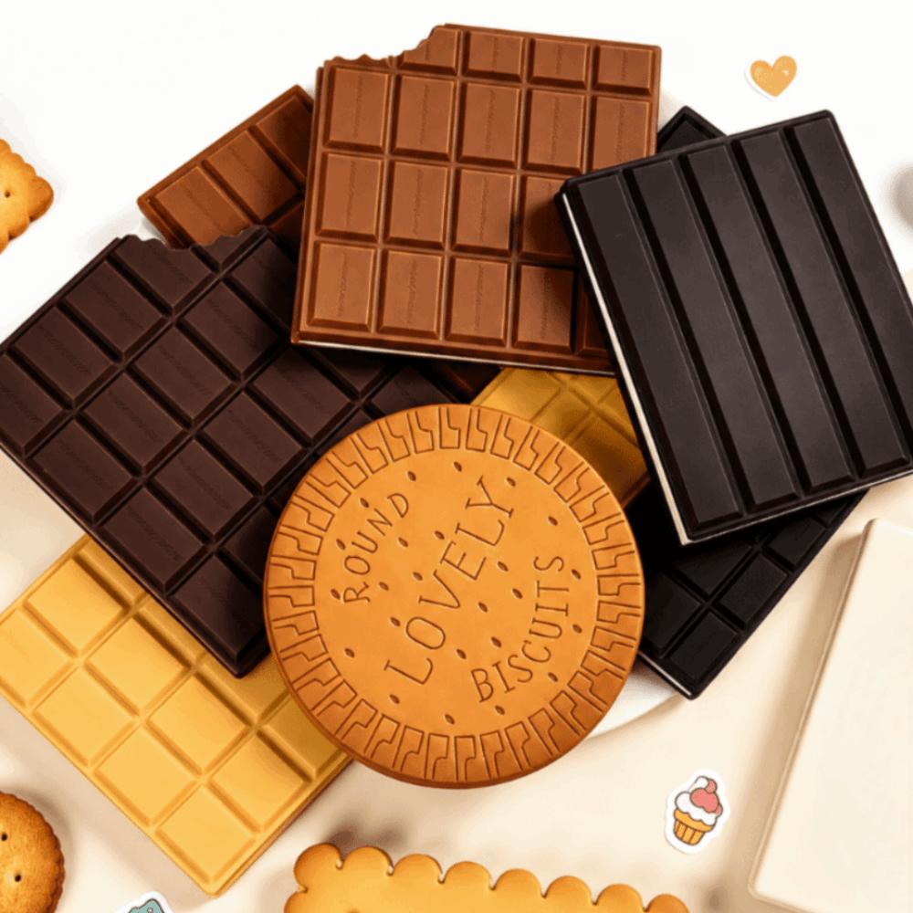 With Scent Notebook Chocolate/Cookie Shape Pocket Journal Cookie Shaped Notebook  Gift