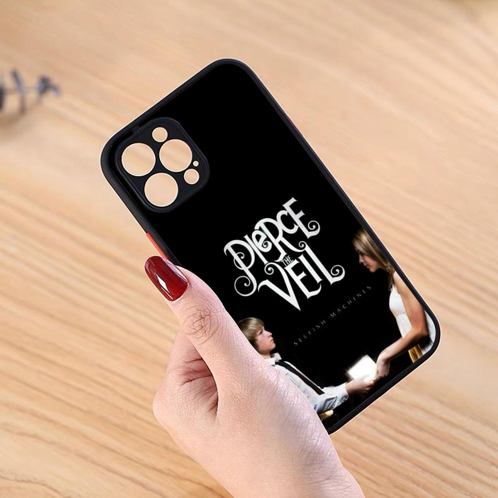 P-pierce The Veil Band Phone Case Black Matte For IPhone 16ProMax 15 13 12 11 14 Pro Max Mini Plus SE2020 XS Max XR Cover