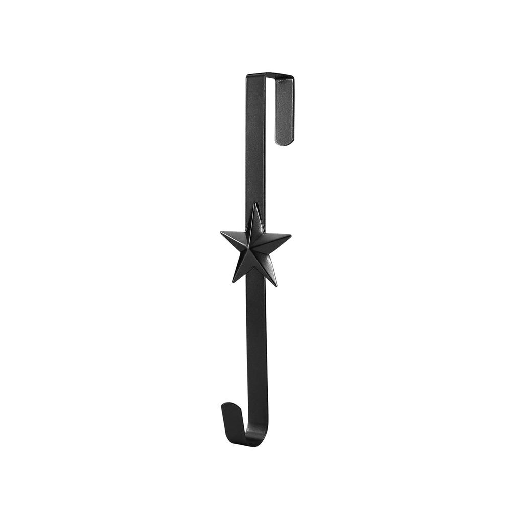 Ganci per ghirlande per porta d'ingresso, ganci in metallo robusto per ghirlande, ganci sopra la porta per decorazioni per il portico d'ingresso