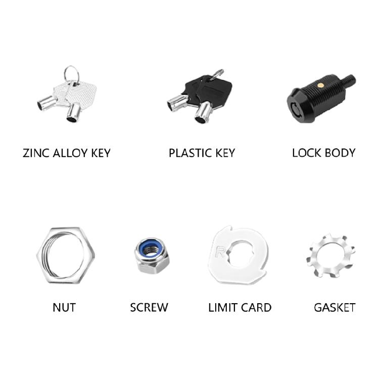 Tubulars Cams Locks with Matching Key Hook Cams Styles Multipurpose Cams Locks Heavy Duty for Secure Cabinets & Toolboxes