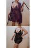 Plus Size Lace Camisole & Sexy Sheer Nightgown Lingerie Set