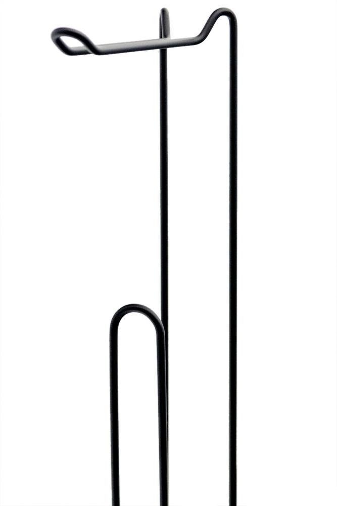 Stojak na papier toaletowy czarny 54 cm