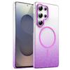 High Transparency and Yellowing Are Suitable for Samsung S25 Ultra Gradient Glitter Phone Case S24FE Gold Lens Ring A56