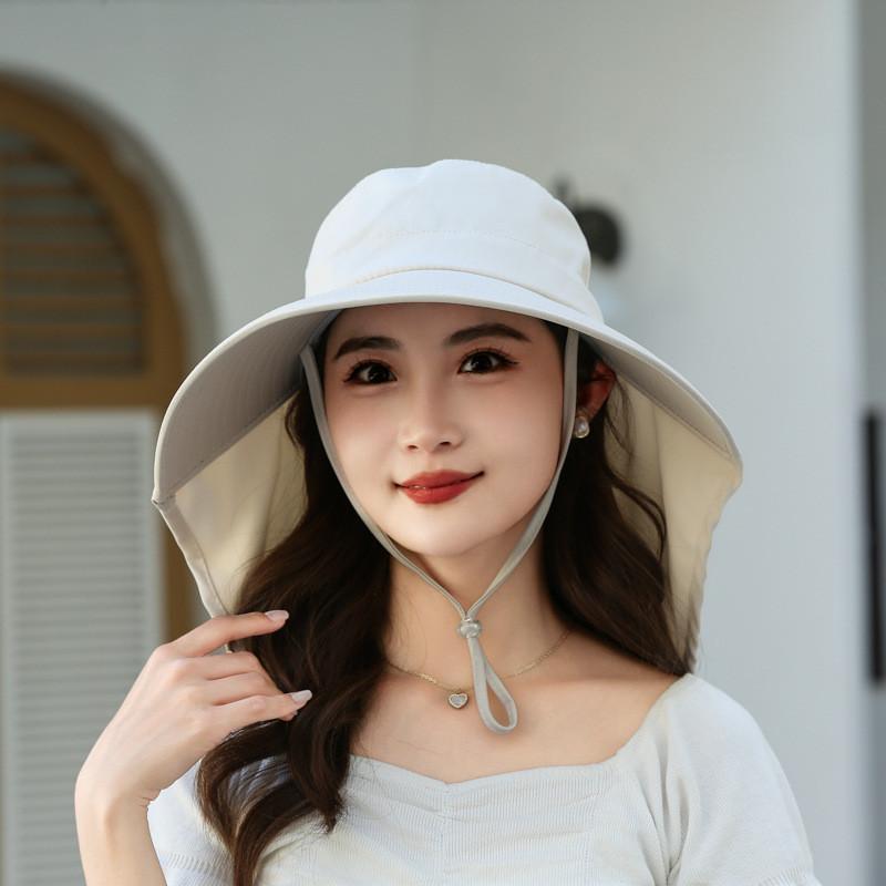Summer Sun Protection Fisherman Hat With Wide Brim For Women Outdoor Activities