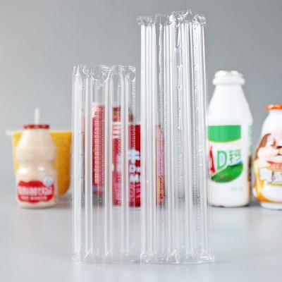 500Pcs Diy Plastic Straw Disposable Short Transparent Pointed Head Thin Straw