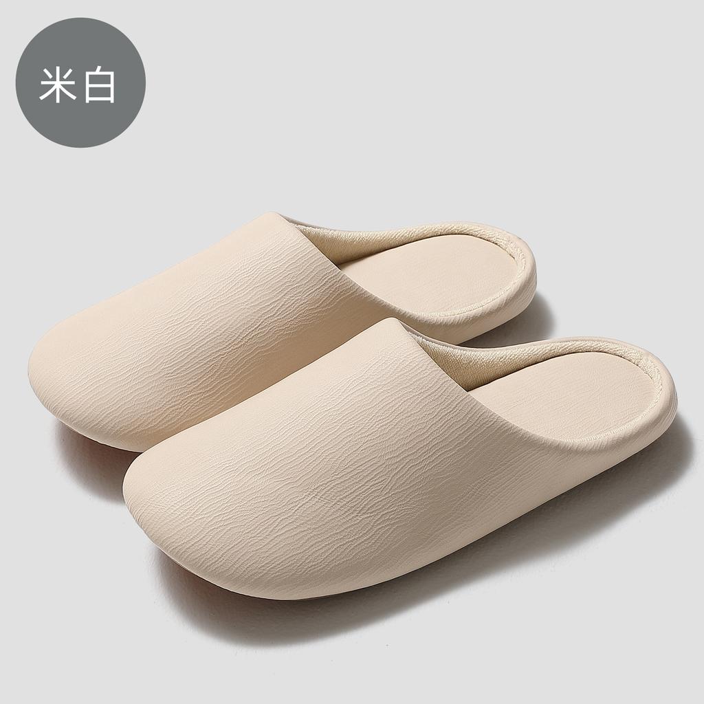 Couple Japanese floor mop 2025 autumn and winter new soft bottom indoor home silent non-slip waterproof cotton slippers