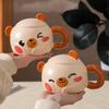 Creative Cartoon Bear Ceramic Cup With Lid Household Breakfast Children'S Couple Cup High Value Gift