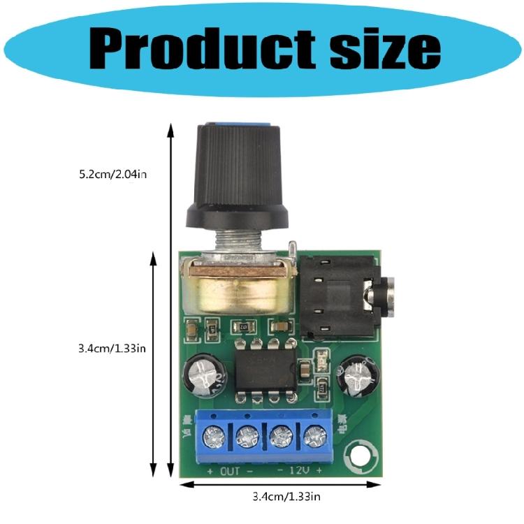 3V-12V LM386 Mono Small Power Amplifier Board 0.5W-10W YX1667 Sound Power Amplifier Board Adjustable Sound Module