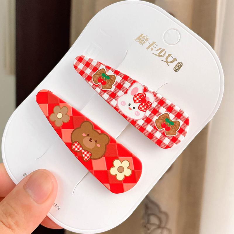 

Adorable Festive Little Rabbit Princess Hair Clip - Cute Patterned BB Clip for Children