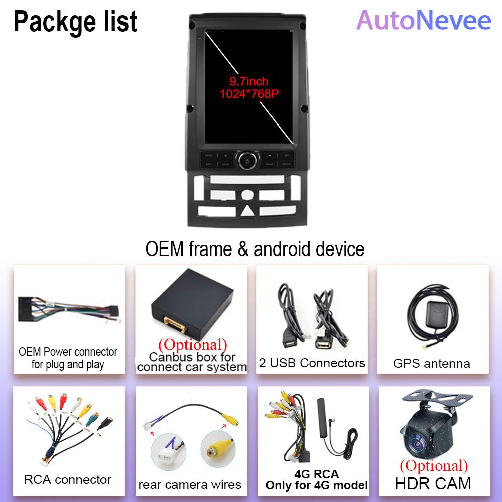 9.7inch Carplay Android For Peugeot 407 2004-2011 Auto Radio Multimedia Player Stereo GPS Navigation 5G WIFI No 2Din DVD