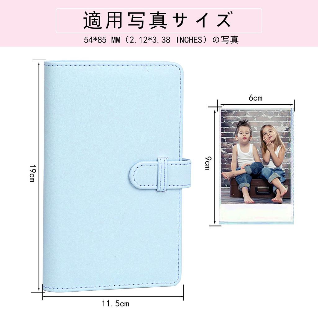 Easy Hood Fujifilm Photo Album FUJIFILM Instax Mini Album Large Holds 108 for Mini Instax Mini Instant Cameras Wallet Album Birthday Anniversary Gift