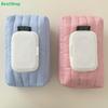 Striped Fabric Wet Wipe Covers | Reusable Tissue Pouch Holders for Home & Travel (Blue/Pink)