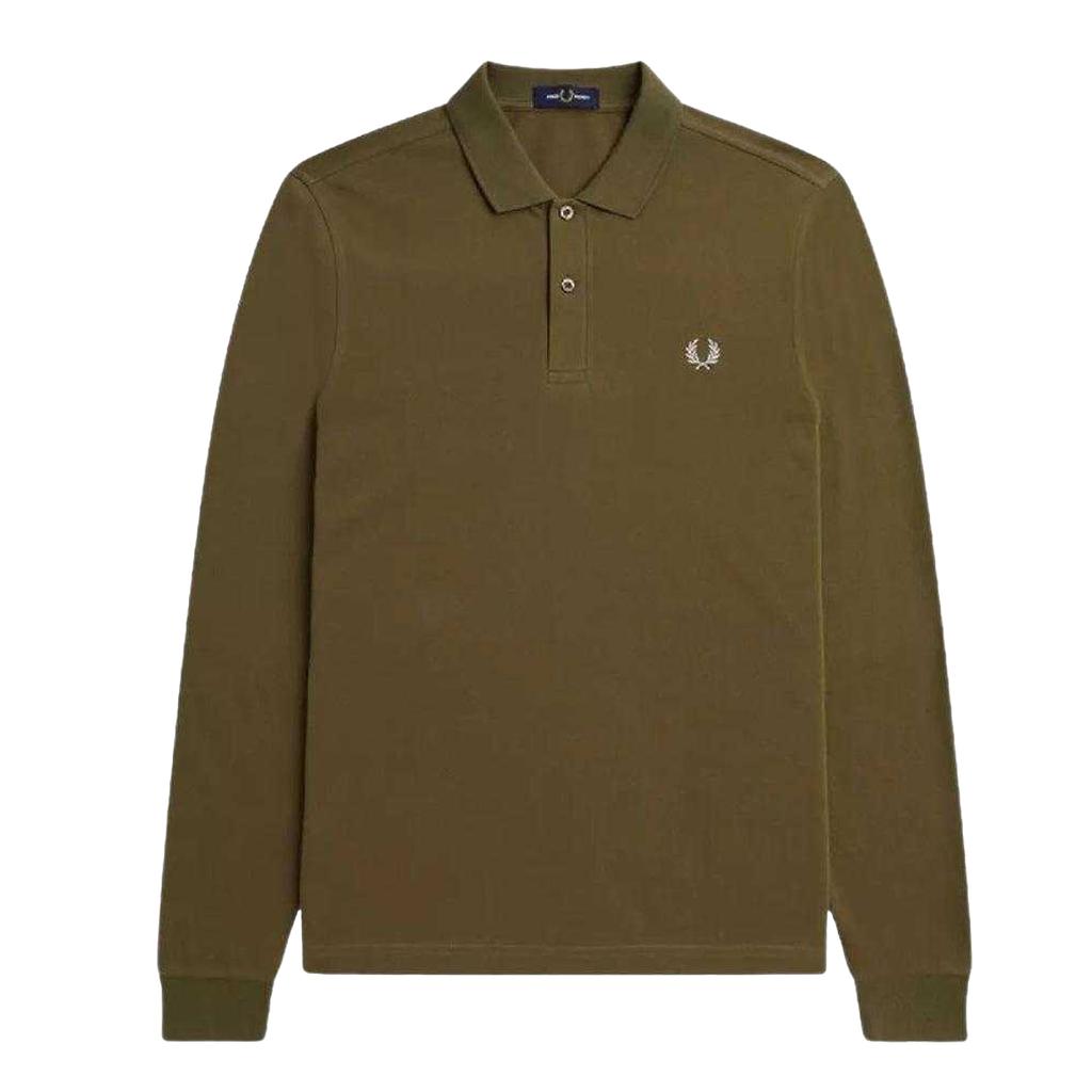 Fred Perry Unisex Adult Plain Long-Sleeved Polo Shirt