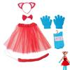 Halloween Cosplay Accessory Cats Tail Headband Gloves Socks Bowtie for Boy Girl Masquerade Christmas Halloween Cosplay