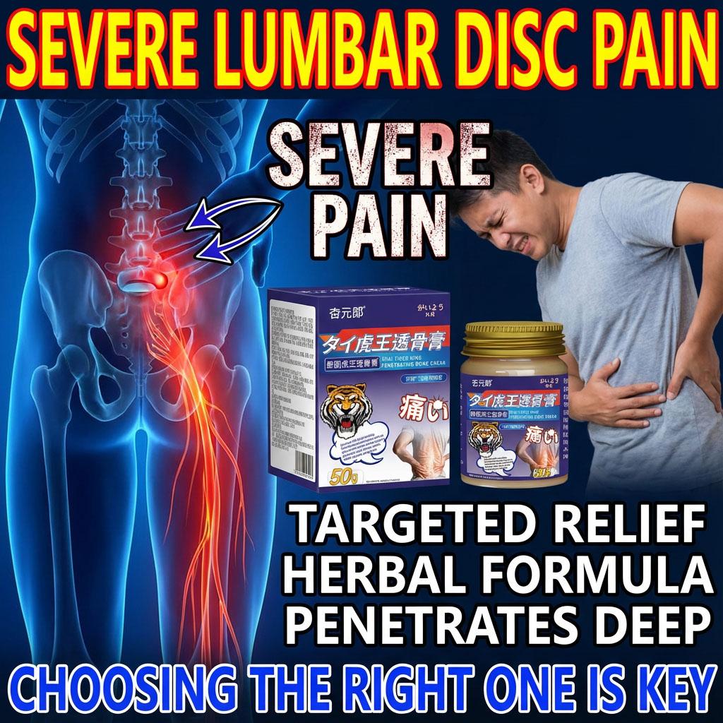 Тайский крем  Король Тигров  для снятия боли при сидячем образе жизни, травяной бальзам для массажа мышц шеи, плеч, поясницы, суставов 50 г