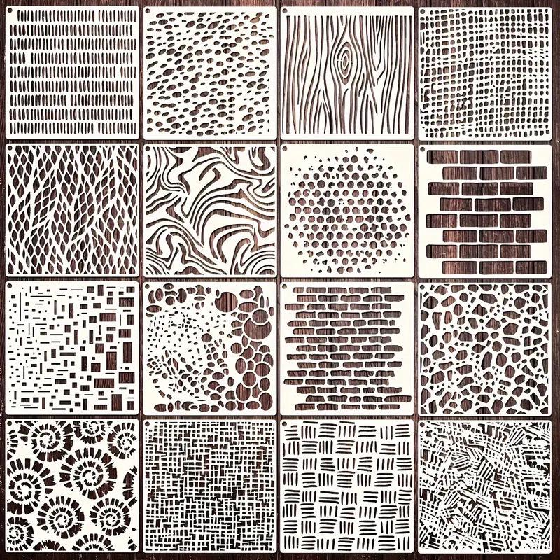 

Floral Pattern Painting Template - 16 Square Sheets