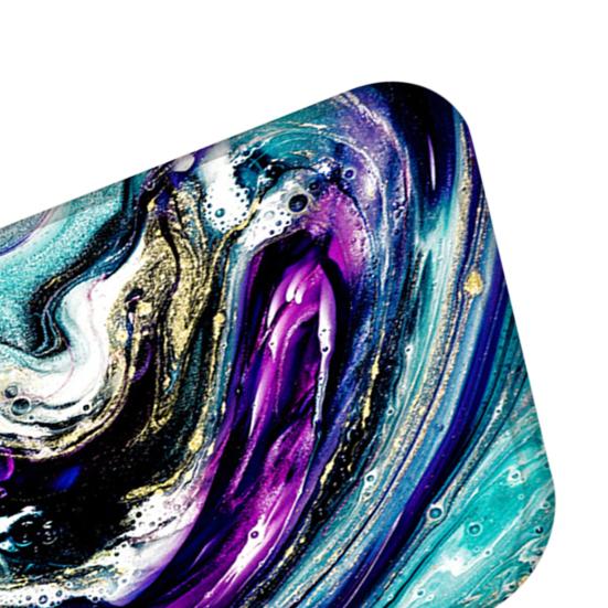 Covoraș anti-alunecare flanel absorbant în mai multe culori Covor imprimat cu marmură pentru casă