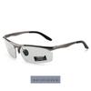 Men's Polarized Photochromic Sunglasses: Fashionable Night Vision & UV Eye Protection for Driving and Fishing