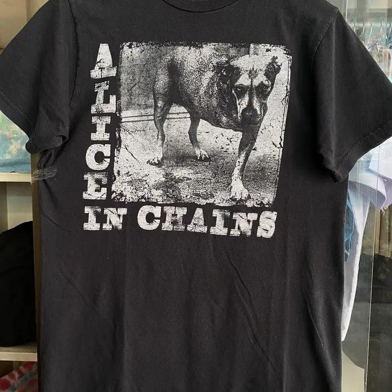 Alice In Chains Vintage 90s Black T Shirt Reprint