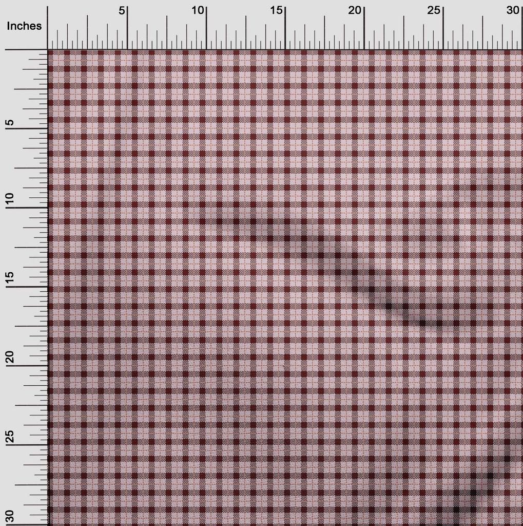 oneOone Cotton Flex Fabric Gingham Check Decor Fabric Printed BTY 40 Inch