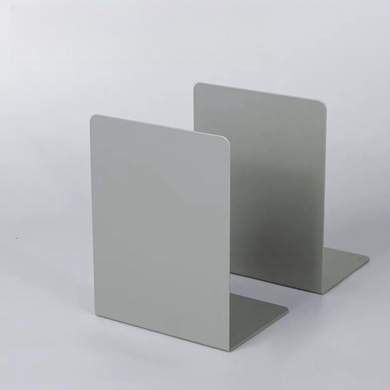 2 Pezzi Semplice Supporto per Libri in Metallo da Scrivania Fermalibri Antiscivolo Organizzatore di Libri per Studenti Fermalibri Grande Spesso Rastrelliera per Conservazione Libri