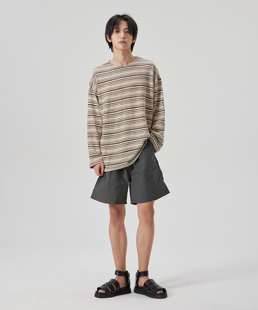 ASTRAL PROJECTION Basic Comfortable Nylon Shorts_Charcoal