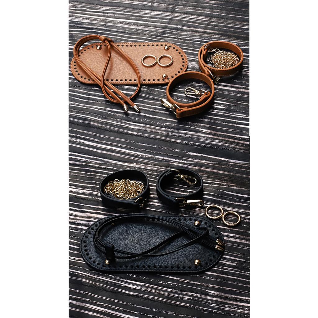 Assorted Leather Bag Bottom Knit Backpack Making DIY Material Kit