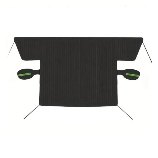 

Universal Car Windshield Snow Cover Thick Anti-Frost Sun Shade with Magnets зелёный