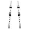 Linear Rail Guide Kit, HGR20, 2Pcs 1000 mm (39.4 inch) Linear Motion Rails and 4Pcs Bearing Slide Blocks, Anti Rust and High Precision Kit, for DIY,