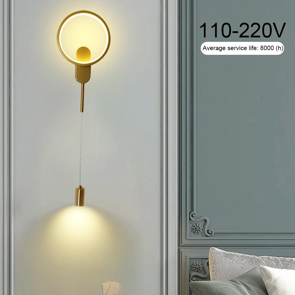 Nordic LED Pendant Light Easy To Install Mental with Lampshade White/Warm Light Wall Mounted for Living Room Bedroom Dining Room