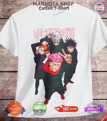 Gojo Satoru Nobara Itadori Jujutsu Kaisen T-Shirt Anime Japanese Tee Shirt JJK