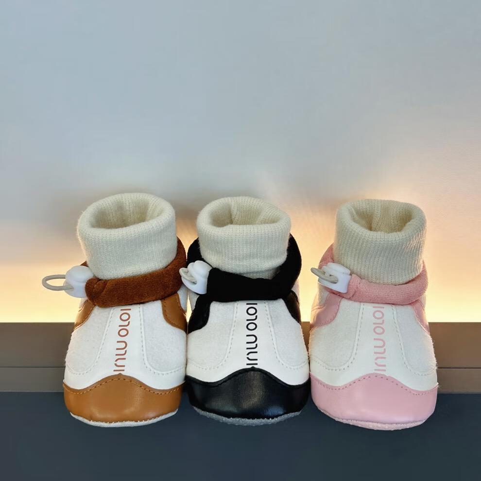 Non-Slip Baby Pre-Walker Shoes for 0-1 Year Olds - Soft Bottom, Spring/Autumn, Secure Fit for Newborns & 3-6 Month Boys & Girls