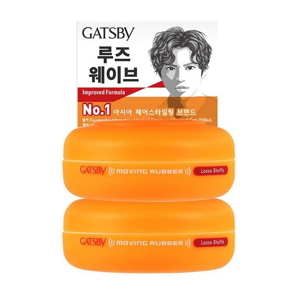 

Gatsby Moving Rubber Loose Shuffle 80 г x 2, лучшие мужские средства для волос в Корее