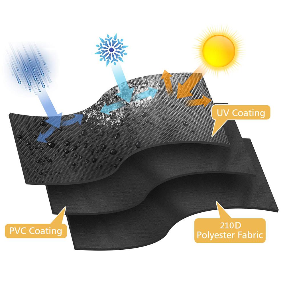 New 1000L IBC Tank Cover Container Aluminum Waterproof and Dustproof Cover Rainwater Tank Oxford Cloth UV Protection Cover