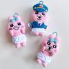 Cute Plush Bunny Toy Hanging Pendant With Funny Underwear Soft Short Plush Cartoon Style Pink Rabbit Doll Decoration Coin Purse