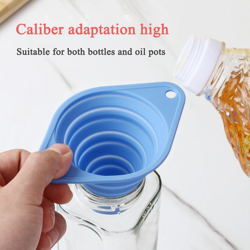 Kitchen Funnel Foldable Funnel Silicone Funnels Portable Funnels For Fuel Beer Oil Filling Bottles Pot Funnel Kitchen Tools