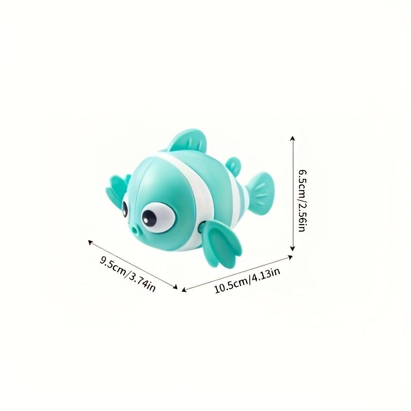 3Pcs Cute Wind-up Swimming Clownfish Bath Toys for Toddlers