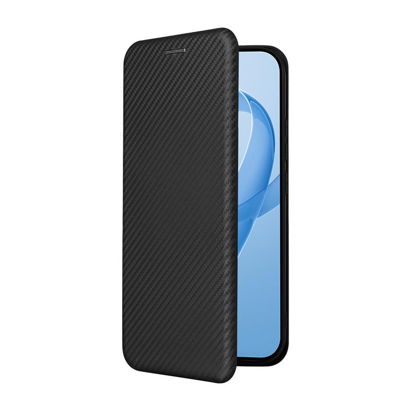 For Flip Xiaomi Poco F8 Pro 5G Card Slot Carbon Fibre Magnetic Skin Leather Cover For Xiaomi Poco F8 Pro Shockproof Phone Case