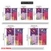 2pcs 2D Flat Printing Curtain I Am Artist Inspired Polyester Without Electricity Birthday Party Use for Home Decor