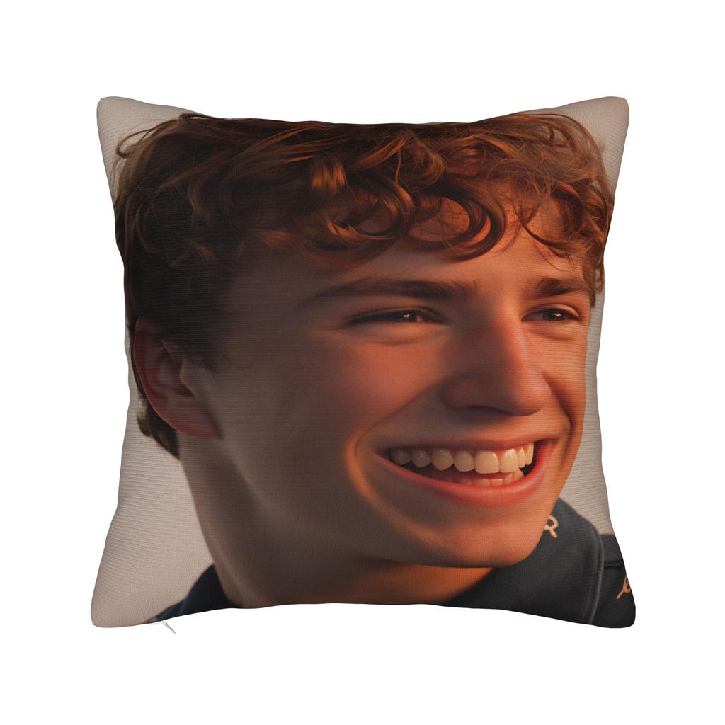 Walker Scobell Pillow Case  Square Pillow Cover For Sofa Bedroom Home Decor Kawaii Cushion Cover