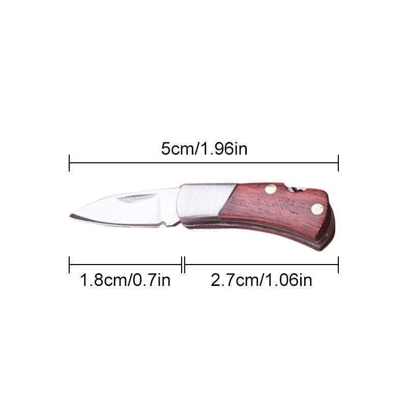 Mini Knife Keychain Survival Stainless Steel Multifunctional Folding Practical High-hardness Portable Tool Accessories