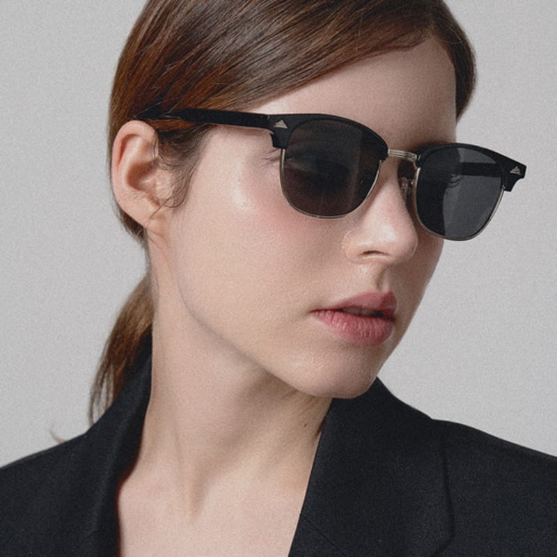 

RECLOW YLeen SILVER SUNGLASS BLACK FREE