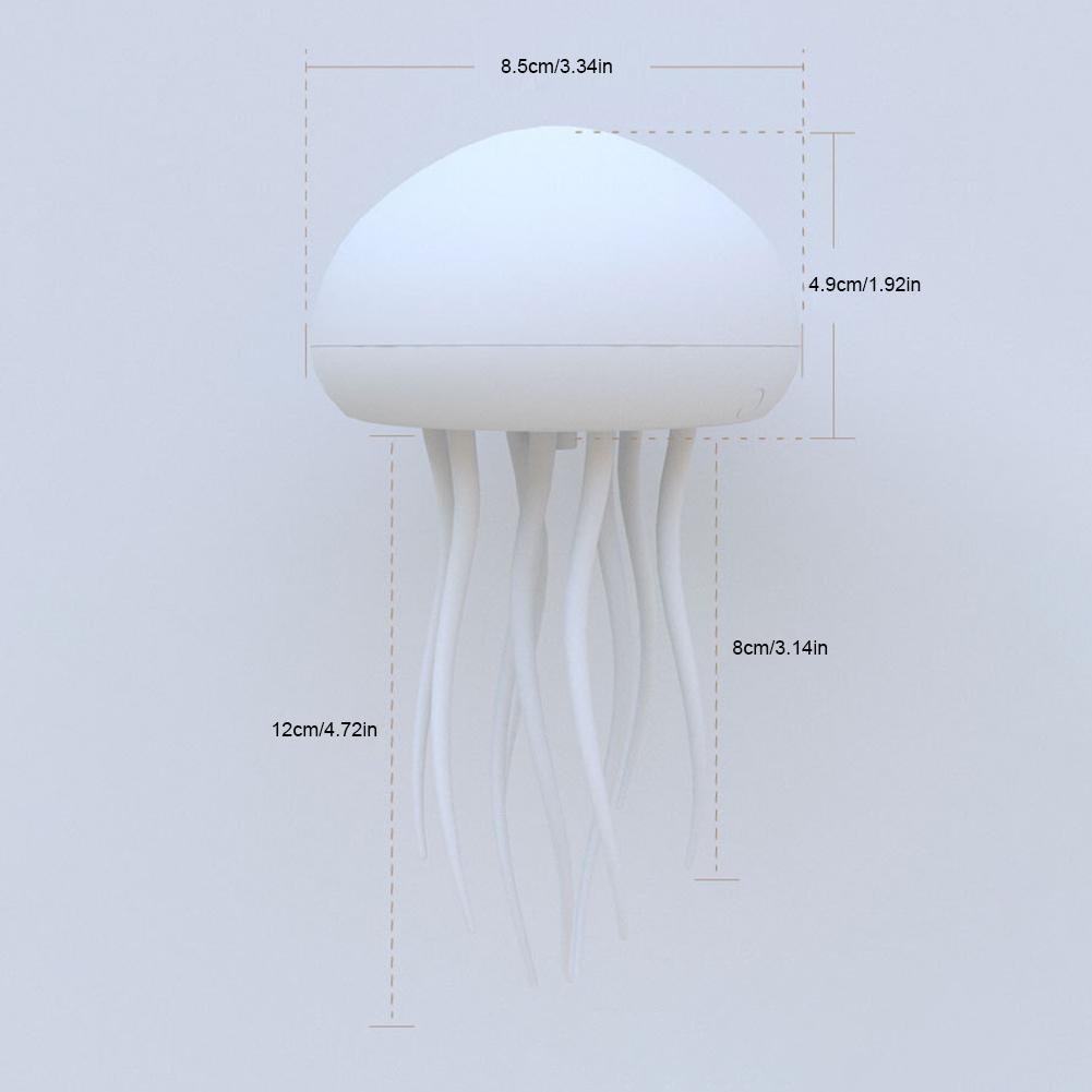 Jellyfish Night Light RGB Adjustable Color Voice Control Sleeping Nightlights For Room LED Night Lamp for Bedroom Bedside Lamp