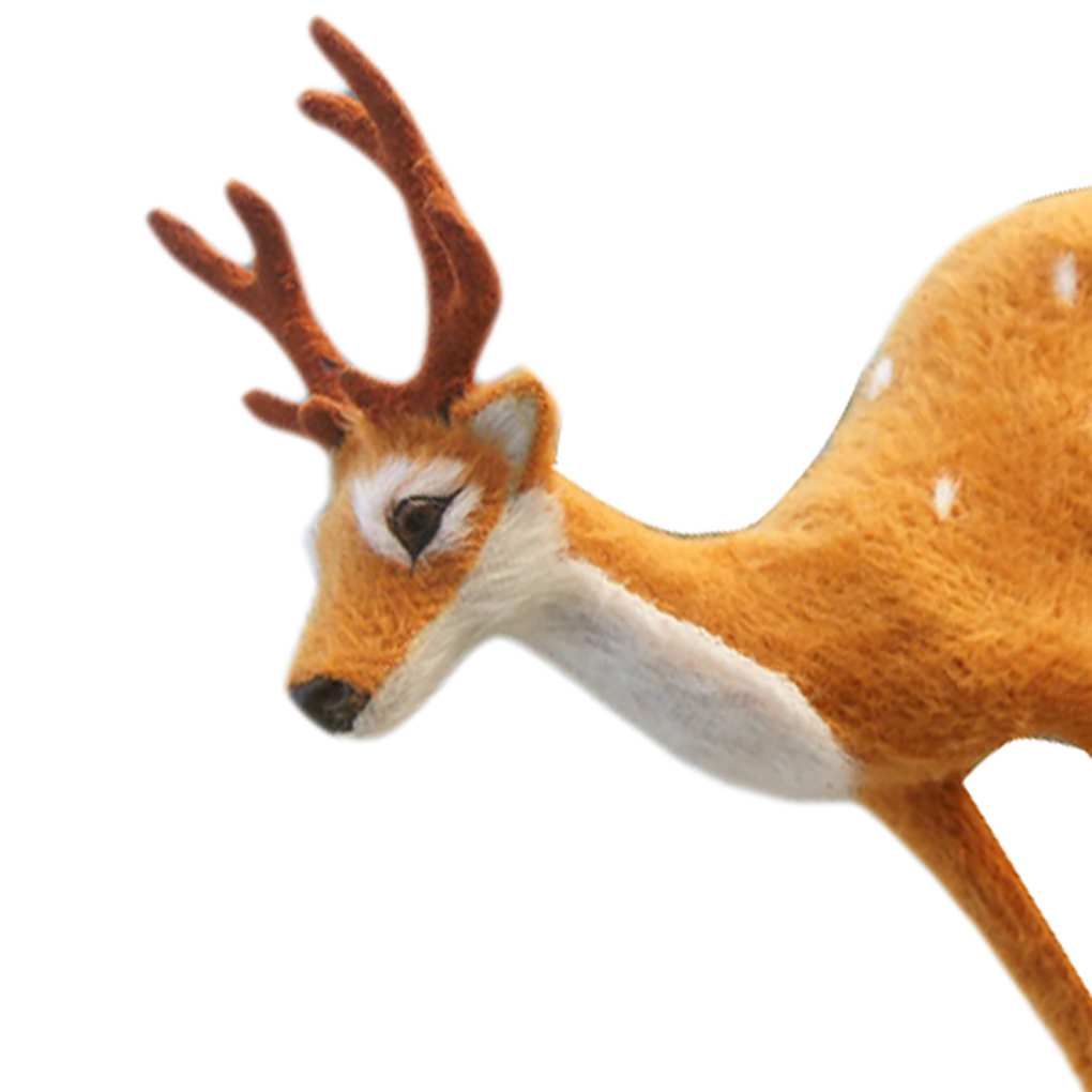 Christmas Plush Toy Bedroom Living Room Soft Cute Animal Stuffed Doll Rustic Holiday Home Party Art Craft Photography Props