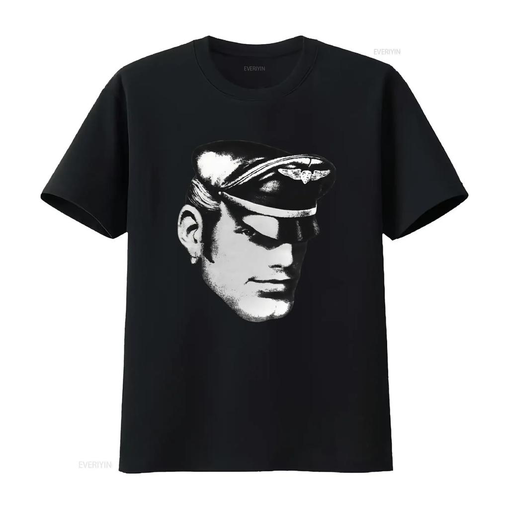 Maglietta in Cotone Pesante TOM OF FINLAND vintage Lavata Casual Elegante Morbida homme Elastica Traspirante Top Per l'Uso Quotidiano
