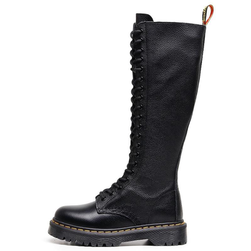 

20 ботинок с узором личи средней толщины подошвы для женских ботинок из натуральной коровьей кожи первого слоя в британском стиле, короткие ботинки с круглым носком, локомотив Мартин 40